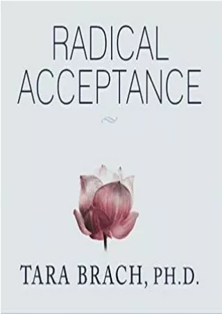 Read EPUB Radical Acceptance: Embracing Your Life With the Heart of a Buddha online books
