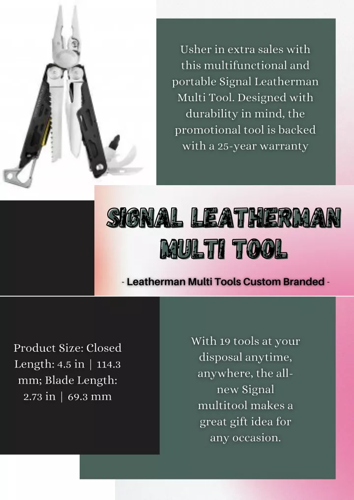 signal leatherman signal leatherman multi tool