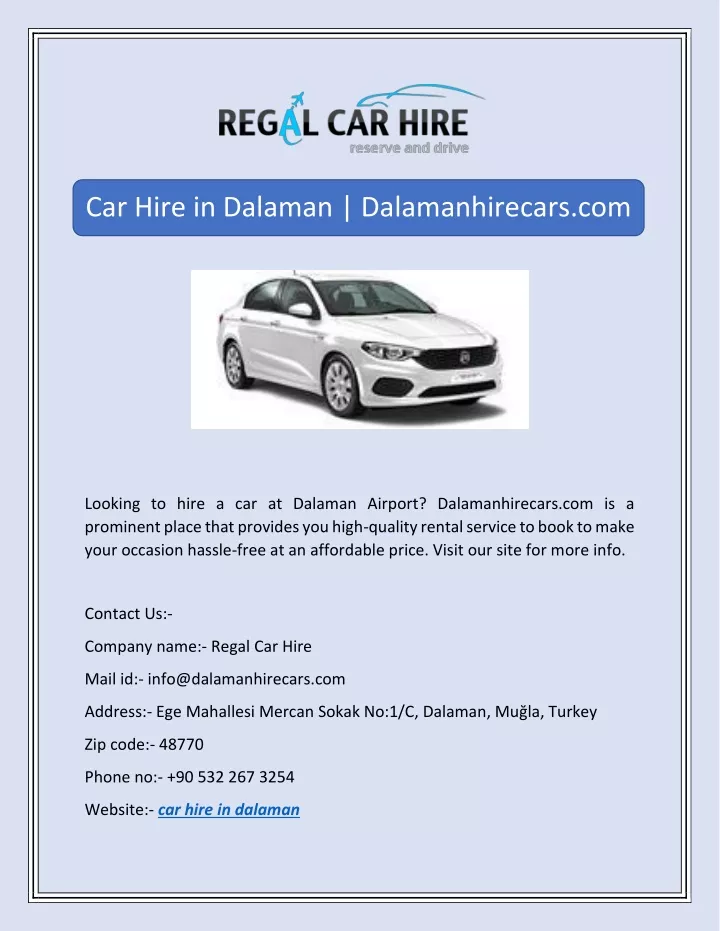 car hire in dalaman dalamanhirecars com