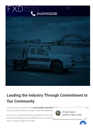 Best Plumber Inner West Sydney