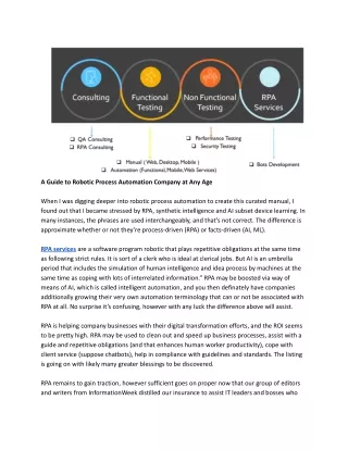 a guide to robotic process automation company