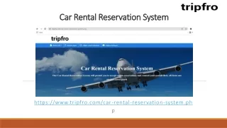 car rental reservation system