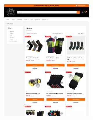 Buy Cotton Socks Online Australia | Work Boots Direct