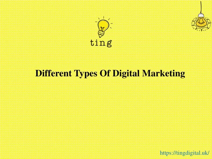 different types of digital marketing