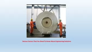 various factors that you need to know about engineering solutions