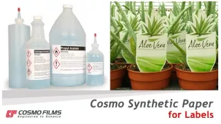 5 Reasons You Should Use Cosmo Synthetic Paper for Tags & Labels