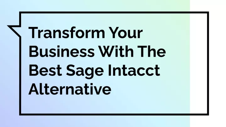 transform your business with the best sage