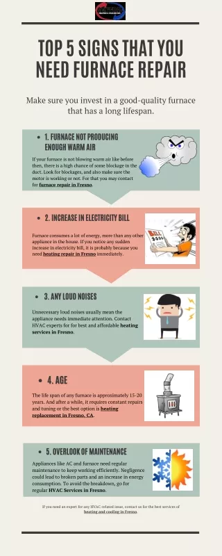 Top 8 Signs That You Need Furnace Repair