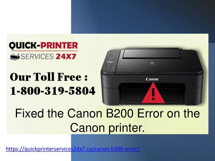 fixed the canon b200 error on the canon printer