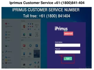 iprimus customer service 61 1800 841 404
