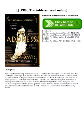 pdf the address read online