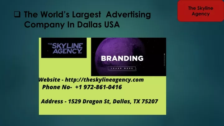 the world s largest advertising company in dallas usa