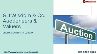 Online auction in London