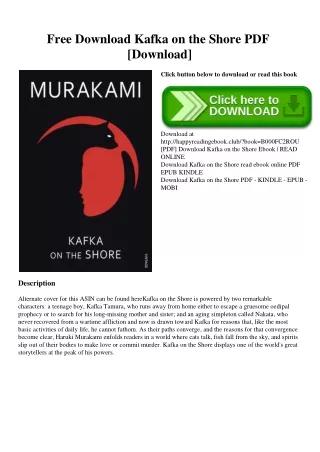 Free Download Kafka on the Shore PDF [Download]