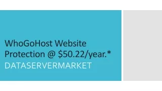 WhoGoHost Website Protection @ $50