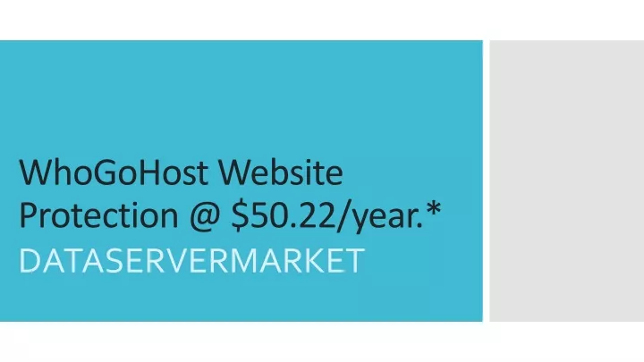 whogohost website protection @ 50 22 year