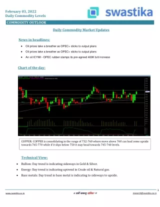 february 03 2022 daily commodity levels