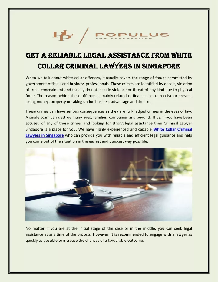 get a reliable legal assistance from white