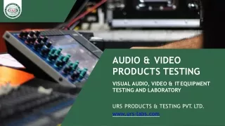 audio video products testing