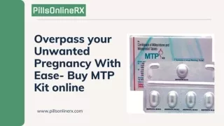 Overpass your Unwanted Pregnancy With Ease- Buy MTP Kit online