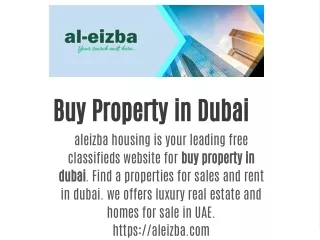 buy property in dubai