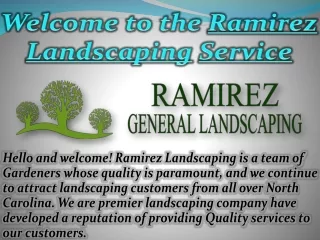 welcome to the r amirez l andscaping s ervice
