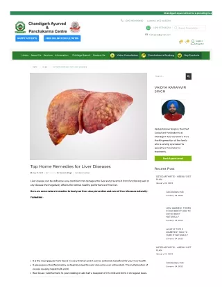 Chandigarh Ayurved- Fatty Liver Disease