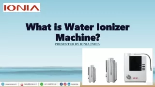 What is Water Ionizer Machine
