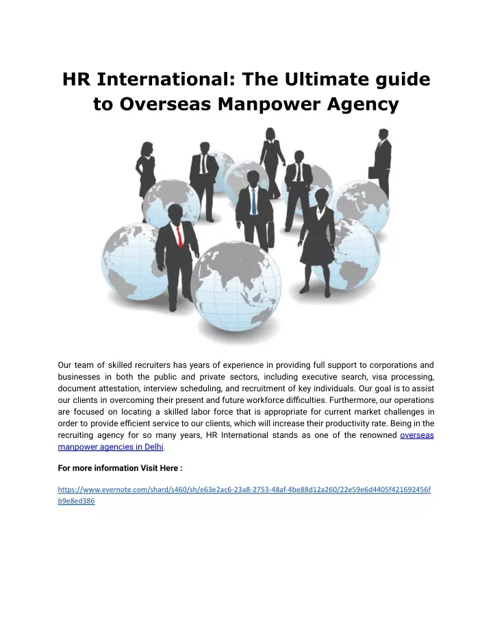 hr international the ultimate guide to overseas