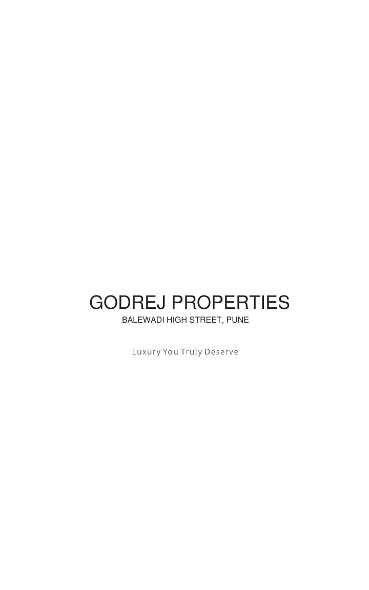 godrej properties balewadi high street pune