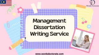 Management Dissertation Writing Services - Words Doctorate