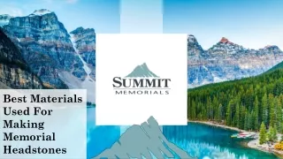 best materials used for making memorial headstones