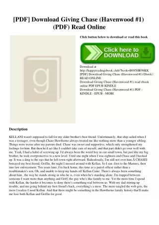 [PDF] Download Giving Chase (Havenwood #1) (PDF) Read Online