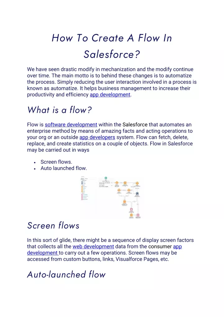 how to create a flow in salesforce
