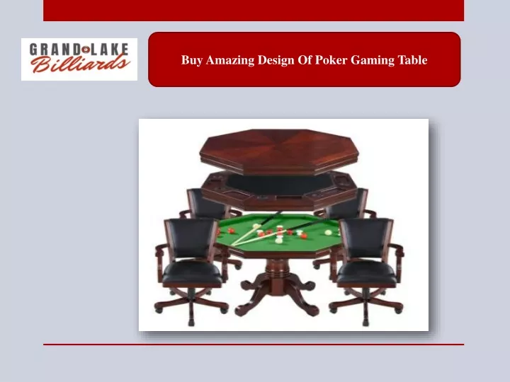 buy amazing design of poker gaming table