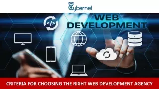 criteria for choosing the right web development
