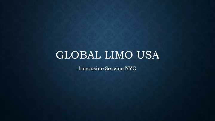 global limo usa