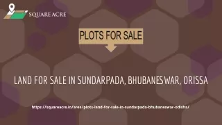 Land for sale in Sundarpada, Bhubaneswar | Orissa | (720-564-8119)