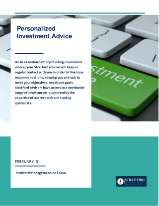 personalized investment advice