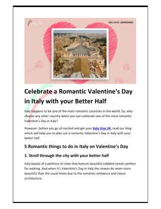 Valentine's Day in Italy – A Definitive Guide for Couples