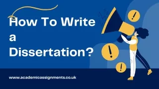 how to write a dissertation