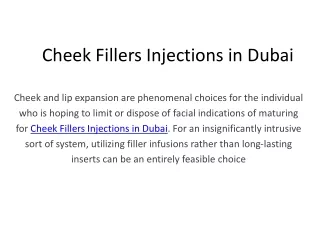 cheek fillers injections in d ubai