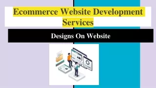 ecommerce website development services