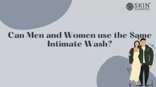 Can Men and Women Use the same Intimate Wash? | Skin Elements