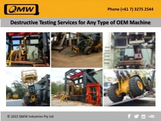 Destructive Testing Services for Any Type of OEM Machine