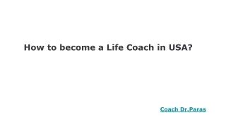 How to become a life coach in USA