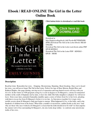 Ebook  READ ONLINE The Girl in the Letter Online Book