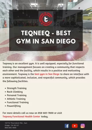 Best Gym in San Diego