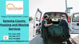 Sonoma County Moving