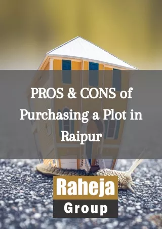 pros cons of purchasing a plot in raipur